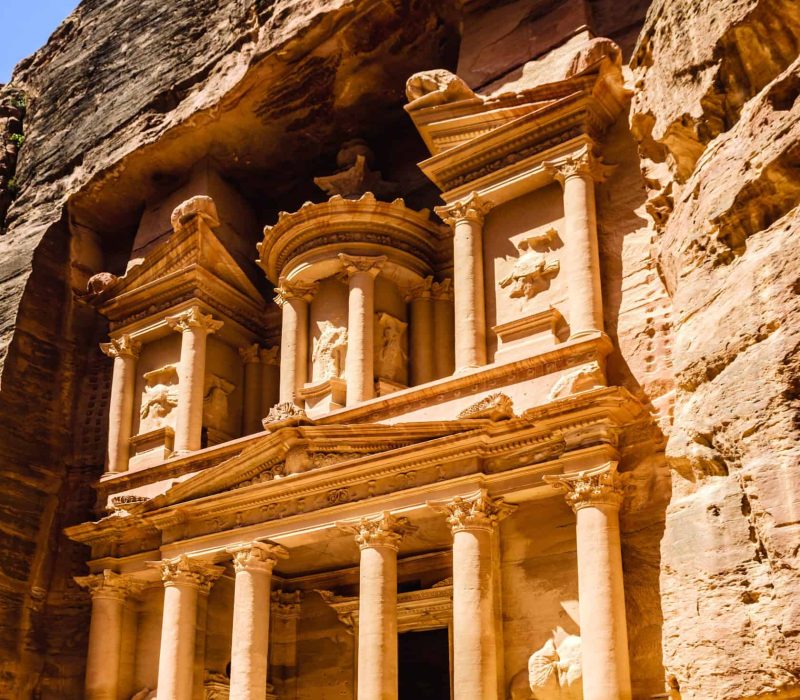 Petra Jordan: Unveiling Panoramic Views and the Enigmatic Al Khazneh Carved Building